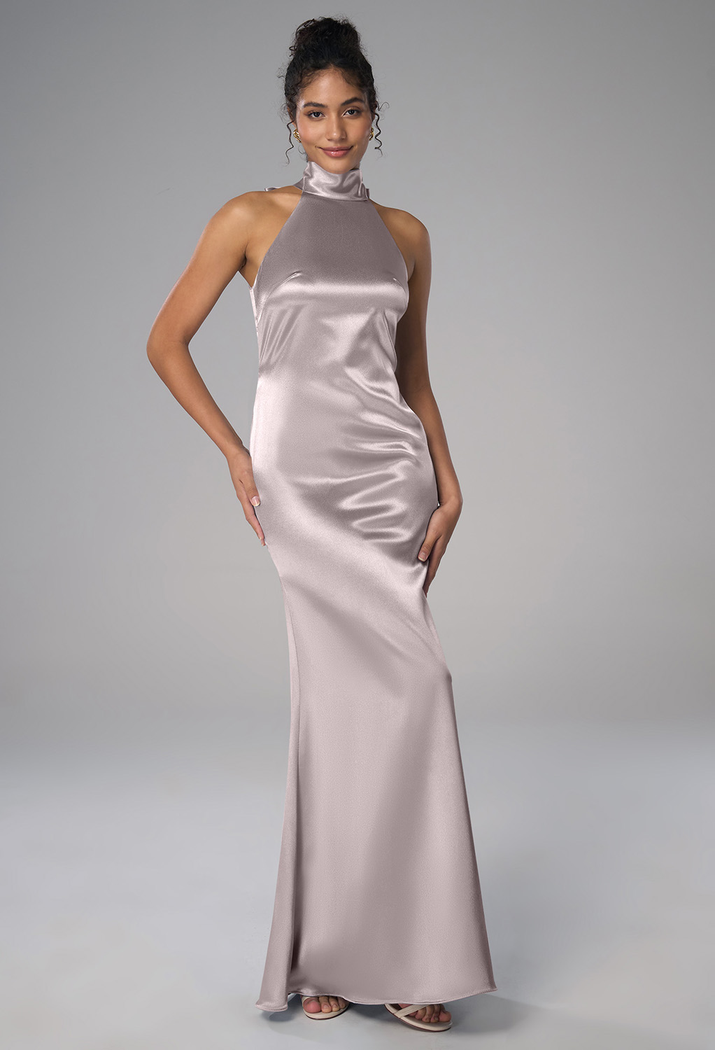 AW Elliot Taupe  Cocktail Wedding Guest Dresses